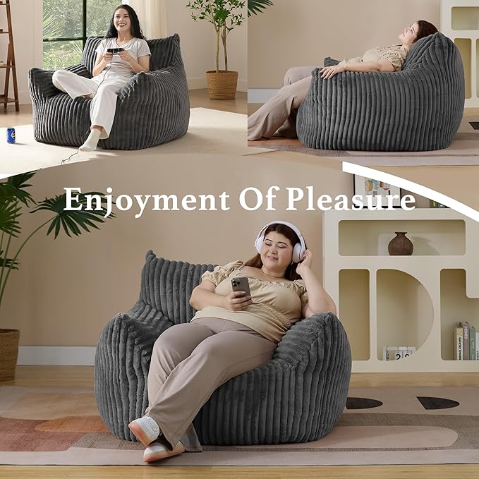 Giant Plush Bean Bag Chair for Adults