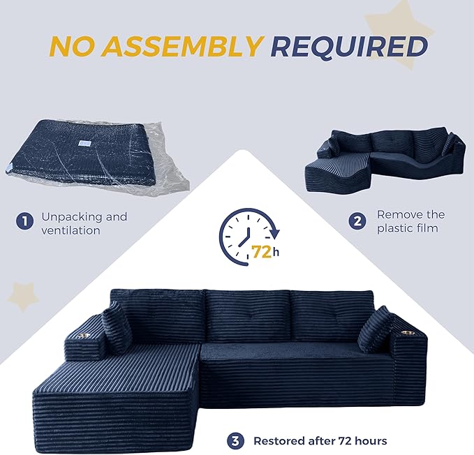 MAXYOYO 104" Modular Sectional Couch