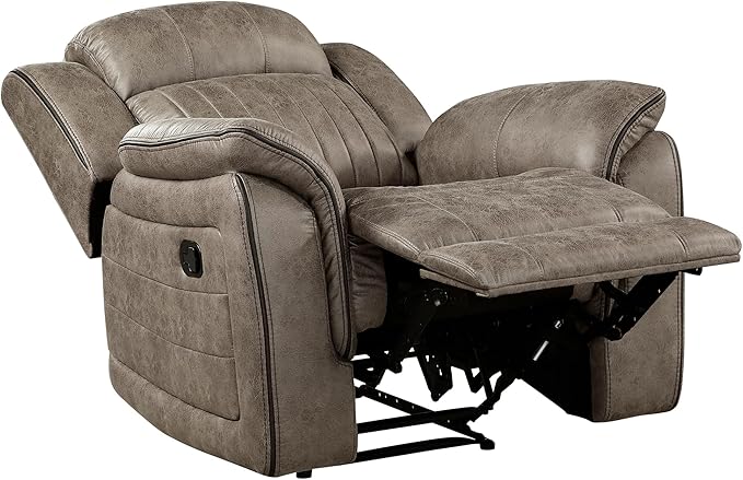Lexicon Recliner Living Room Set, Home Theater Seating, Manual Polished
