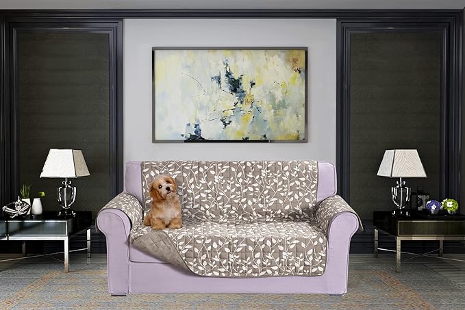 Elegant Comfort Quilted Furniture Protectors Solid and Printed Design