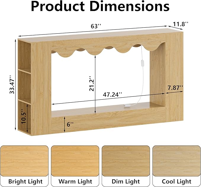 63-Inch Smart Console Table