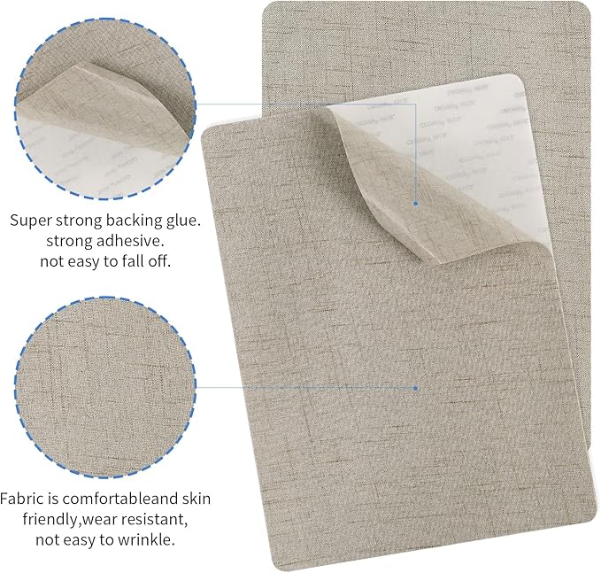 SYLVASS 8x11 Inch Fabric Repair Patches, Self-Adhesive Linen Patch