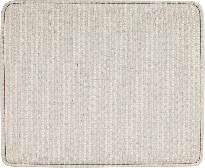 HomePop Home Decor | Upholstered Modern Rectangular Storage Ottoman | Hinged