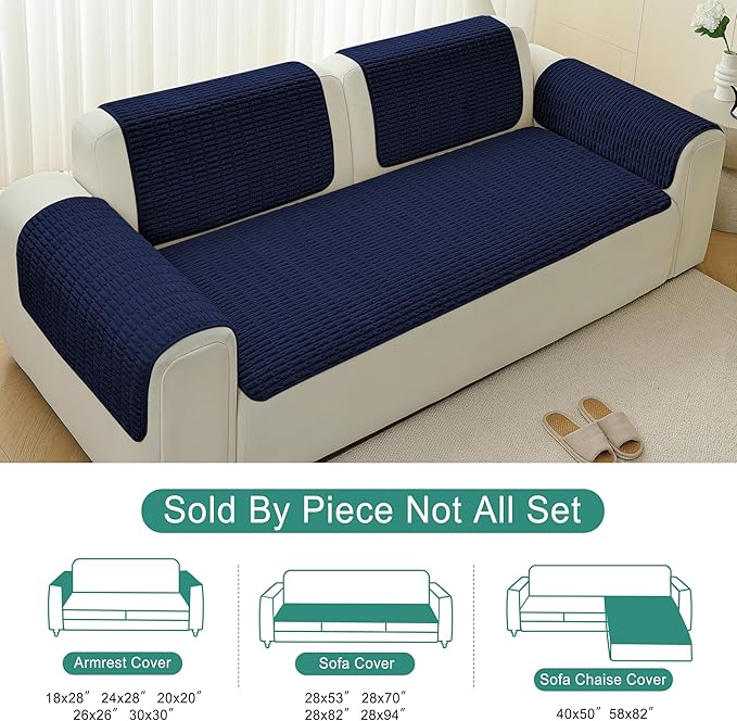 Foxdecor Couch Cover Sofa Covers Washable, Dog Bed Cover Couch Covers