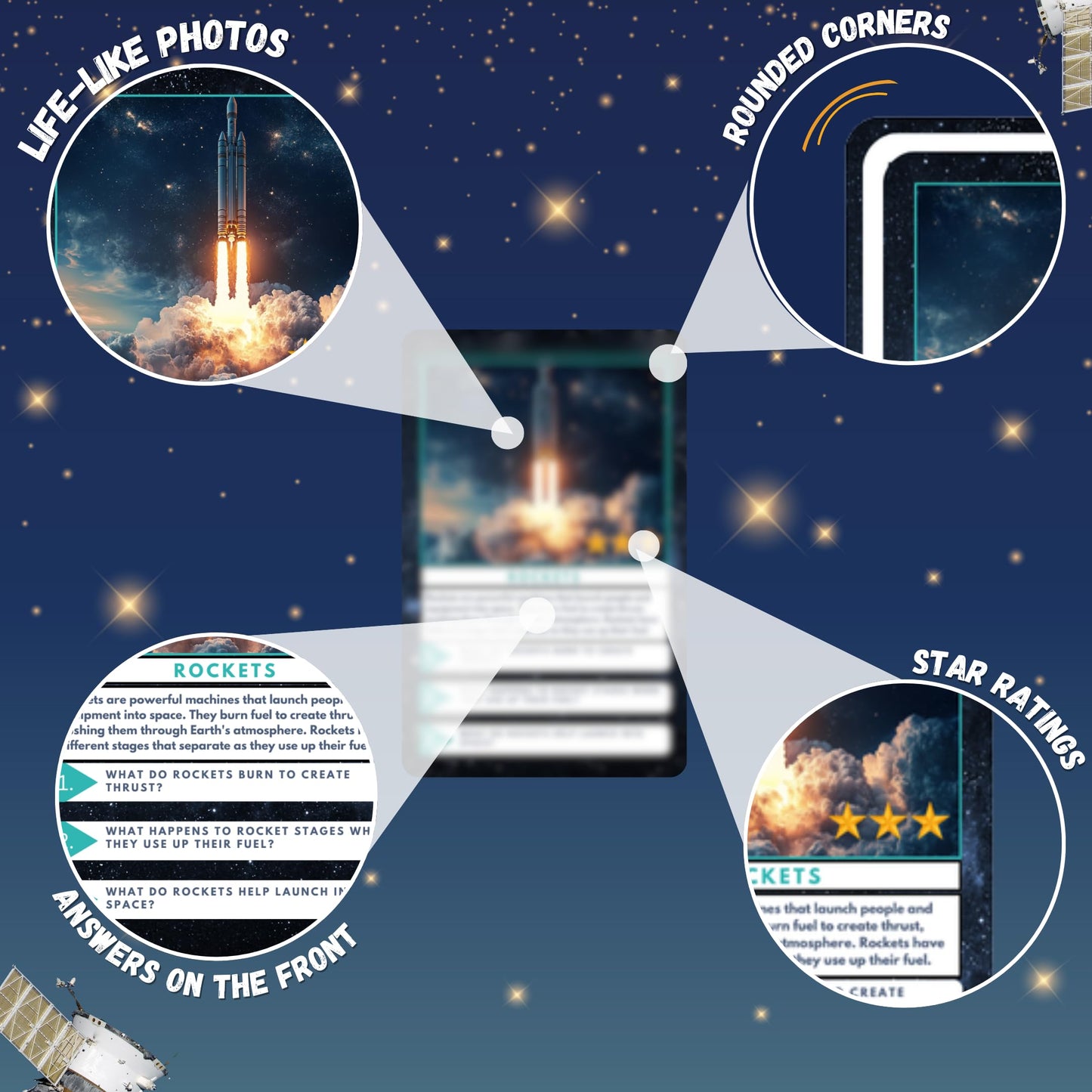 Little Known Truths Outer Space Trivia Flash Cards for Kids Ages 3+, Educational Solar System Learning Game, STEM Astronomy Fact Cards in Metal Tin, Screen-Free Travel Toy