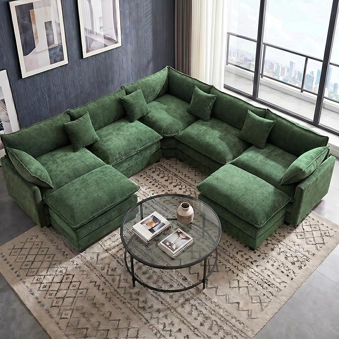 111.4" V-Shaped Corner Couch Sectional