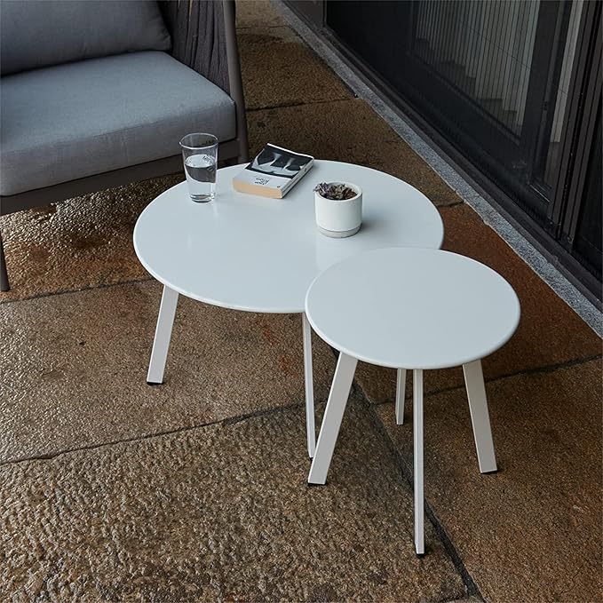 Patio Outdoor Coffee Table Set of 2