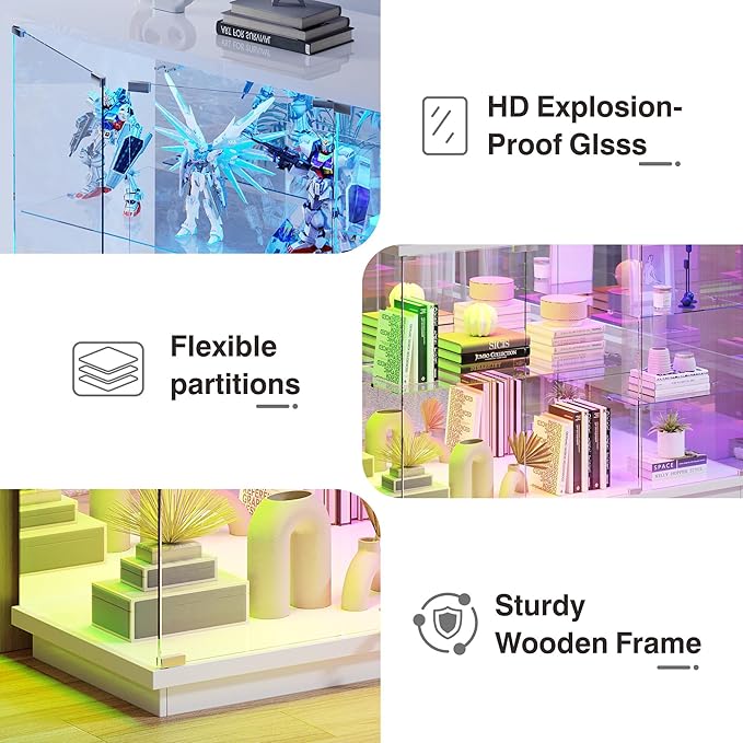 Lvifur RGB Glass Display Cabinet -