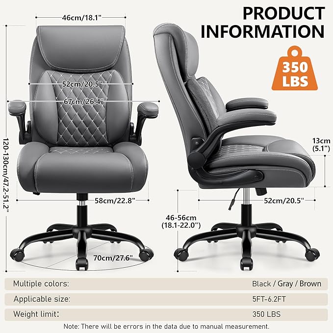 BESTFAIR Office Chair, Ergonomic Computer Desk Chairs