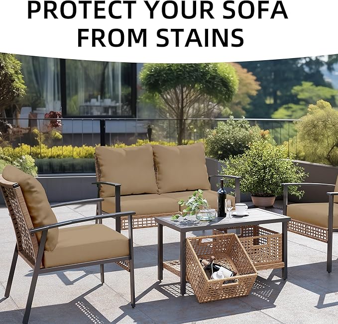 Outdoor Cushion Covers Set, Replacement