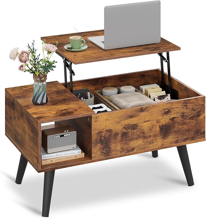 WLIVE Coffee Table for Living Room, Small Coffee Table