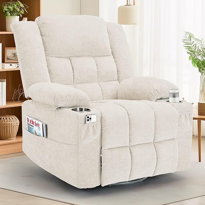 Korser 360° Swivel Rocker Recliner