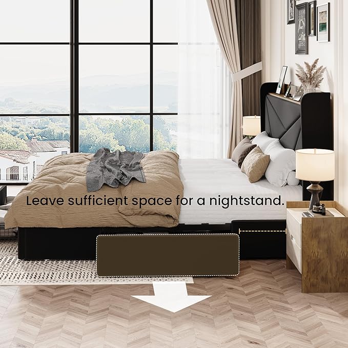 SHA CERLIN King Size Bed Frame