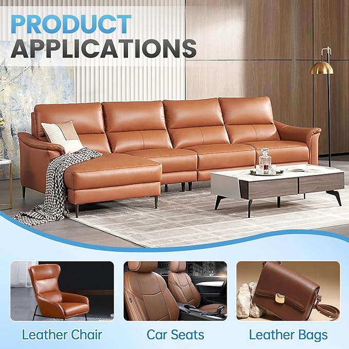 Sgooyir Leather Repair Patch Tape Kit, Vinyl Leather Repair Kit