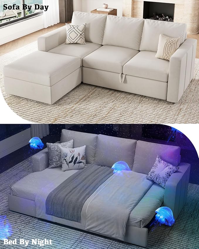 Belffin Modular Sectional Sleeper Sofa