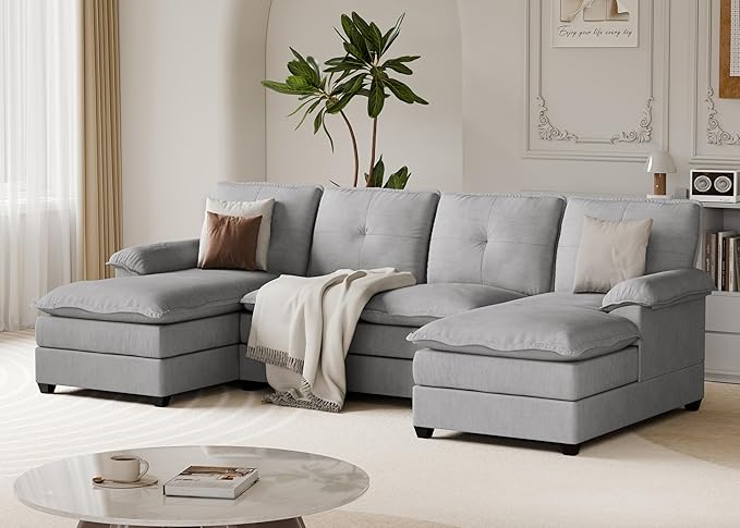 110" U-Shaped Sectional Sofa