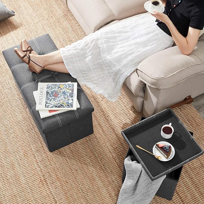 YOUDENOVA 30 inches Folding Ottoman, Ottoman