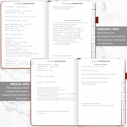 Clever Fox End of Life Planner – Final Arrangements Organizer for Beneficiary, Will Preparation, Last Wishes & Funeral Planning, A4 (Brown)