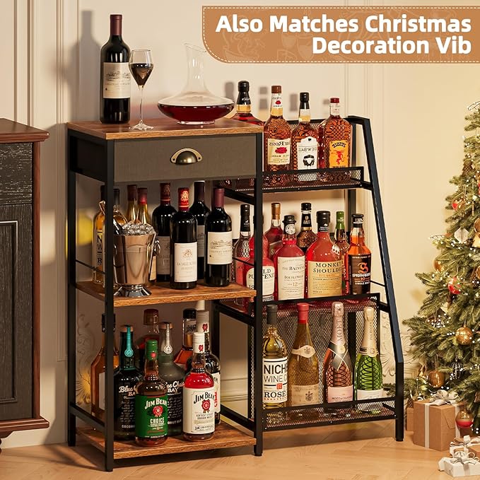 Jakyitvi Liquor Cabinet Bar for Home