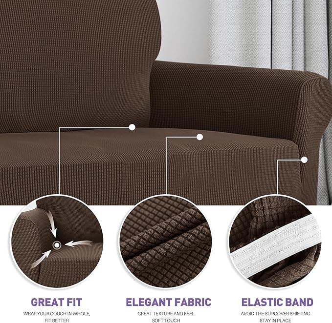 ZNSAYOTX Stretch Oversized Couch Cover Universal Sofa Covers