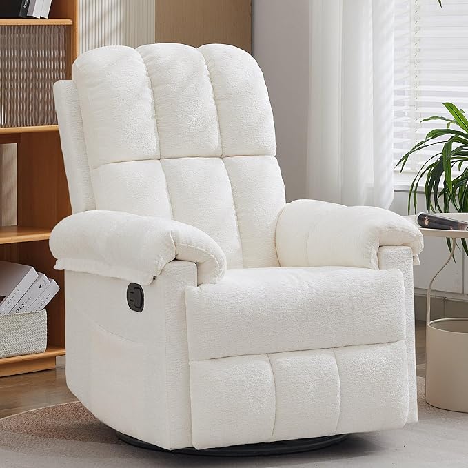 Korser Recliner Chair, Swivel Rocker Recliner Chair