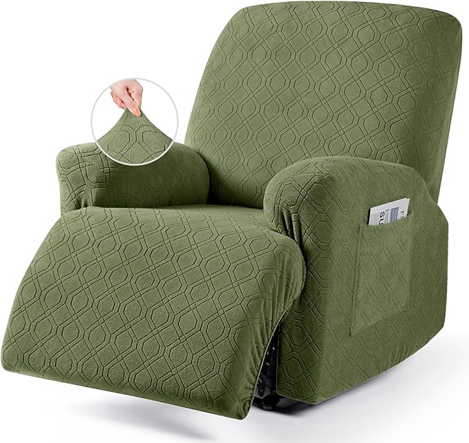 VANSOFY Recliner Chair Cover, 3-Pieces Stretch Lazy Boy Recliner Covers