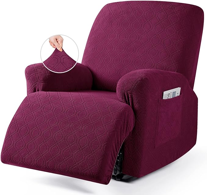 VANSOFY Recliner Chair Cover, 3-Pieces Stretch Recliner Covers