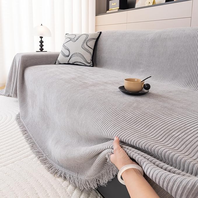 DREAMINGO Modern Minimalist Sofa Covers Washable Pet Furniture Protector Couch