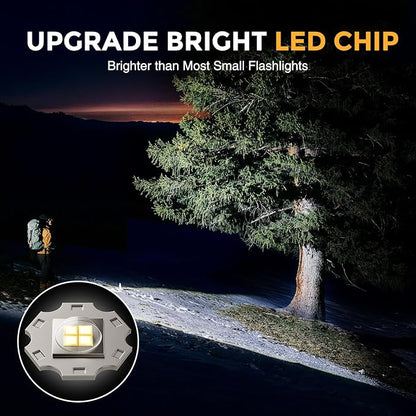 BUCASA Rechargeable Flashlights High Lumens 3 Pack, Brighter Small Flashlight Powerful Tactical Flashlights Rechargeable, Waterproof LED Flashlight with 3 Modes Zoomable for Camping Emergency