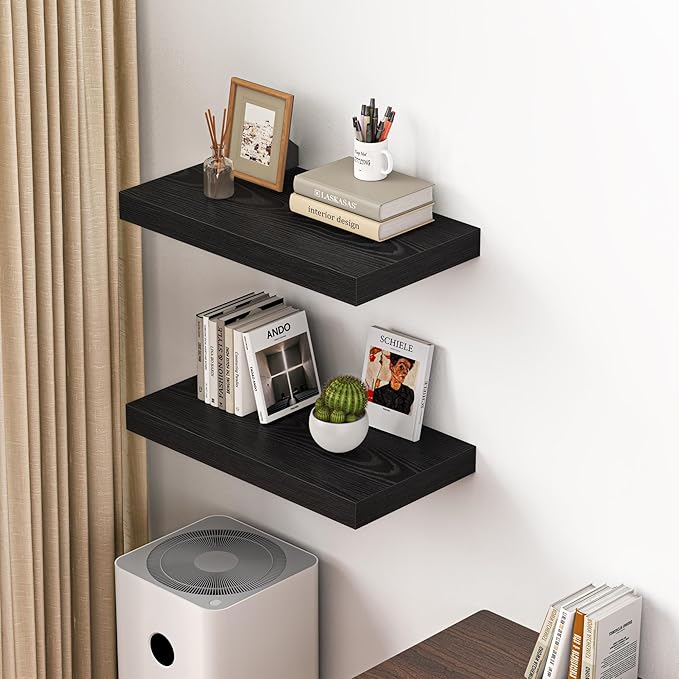 Dreamland 24" Floating Shelves for Wall, Wall-Mounted Shelves for Bedroom