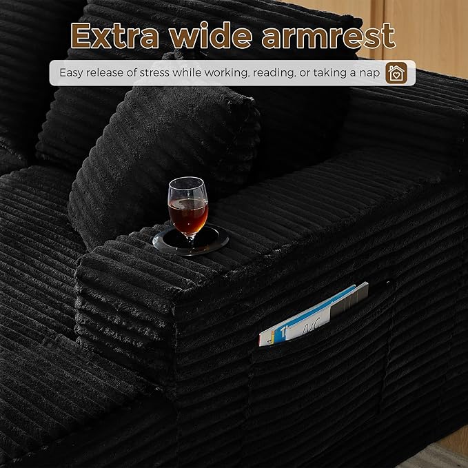 133" Oversized Cloud Boneless Sofa Couch