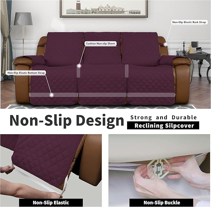 Easy-Going Recliner Sofa Cover, Reversible Couch Cover