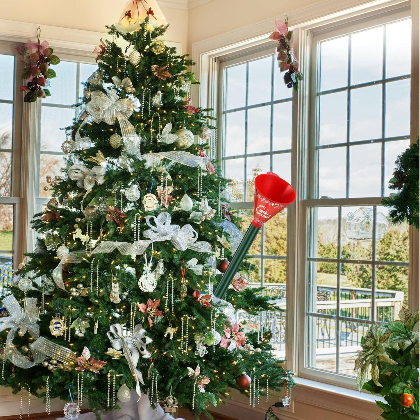 Kaiedos Christmas Tree Watering Funnel - 39 Inch Funnel, Reusable Design, Makes Watering Your Live Tree a Snap!