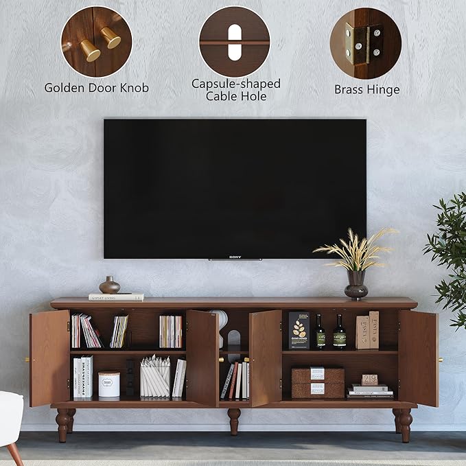 3More 67" Mid Century Modern TV Stand