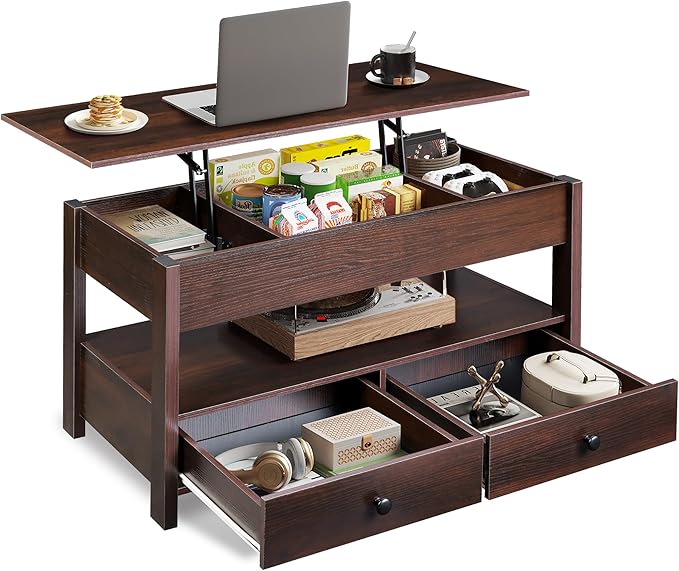WLIVE Coffee Table, Lift Top Coffee Table