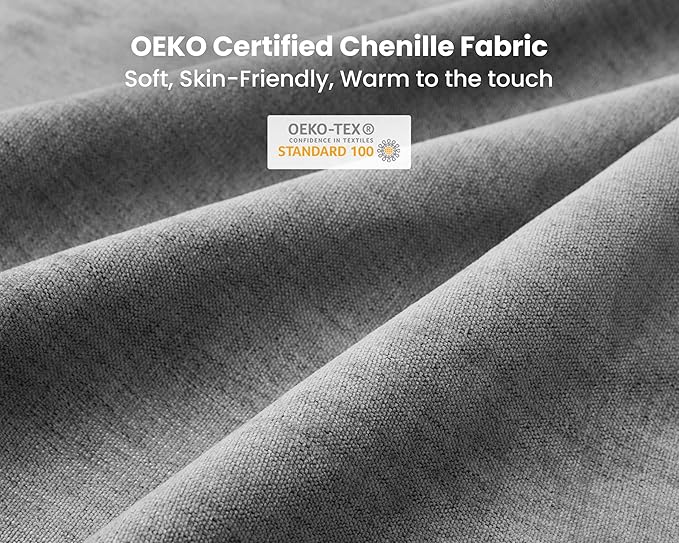 77" Oversized Chenille Couch Modular Sectional Sofa, Washable Cloud Couch