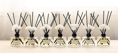 CULTURE & NATURE Reed Diffuser Set 6.7oz (200ml) Lemon Scented Diffuser with Sticks Home Fragrance Reed Diffuser for Bathroom Shelf Decor