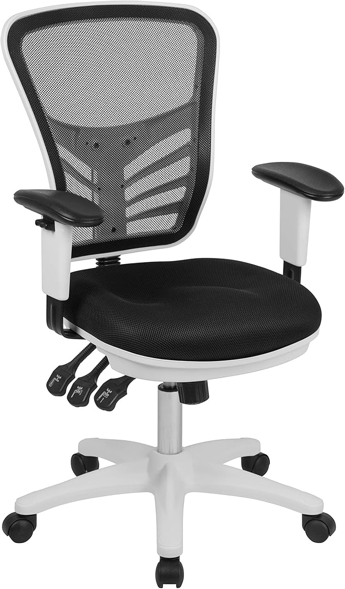 Flash Furniture Nicholas Mid-Back Swivel Office and Gaming Chair, Ergonomic