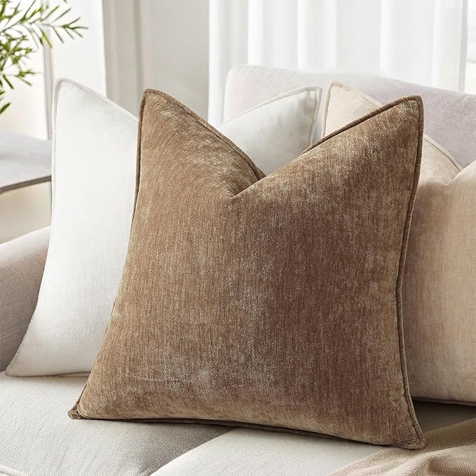 decorUhome Summer Couch Euro Sham Throw Pillow Covers 26x26 Set of 2,