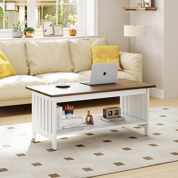 YOSHOOT 39.4" Farmhouse Coffee Table