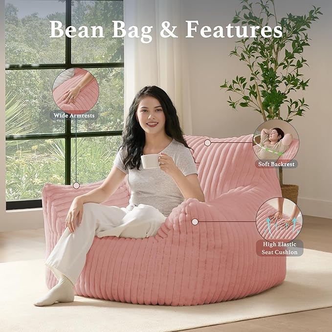 Giant Plush Bean Bag Chair for Adults