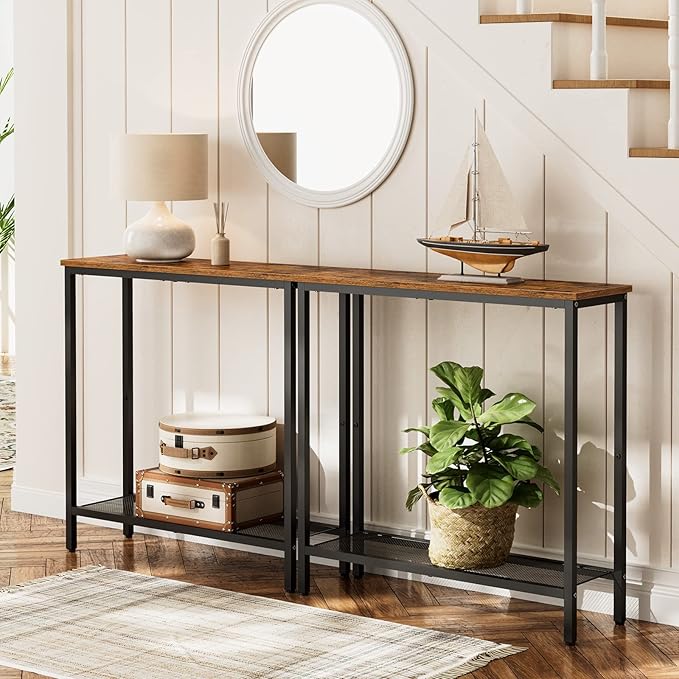 HOOBRO 29.5" Narrow Console Table, Small Entryway Table
