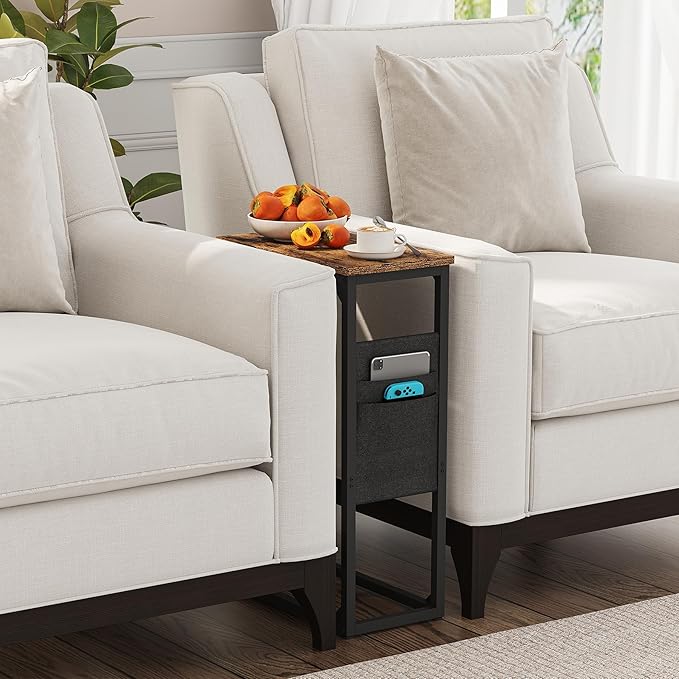 TUTOTAK C Shaped End Table, Side Table