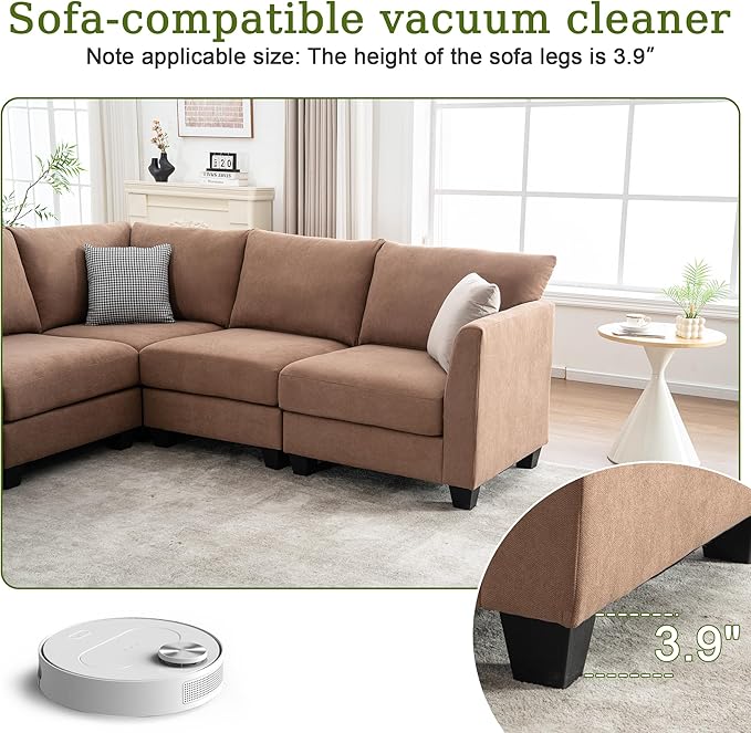 122.8" Large Sectional Couches for Living Room, 6 Seater L Shaped Modular