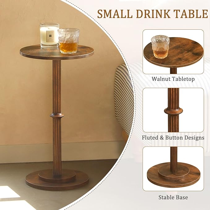 MaxSmeo Drink Table, Small Side Table