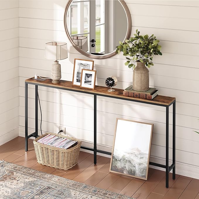 MAHANCRIS 63'' Skinny Console Table