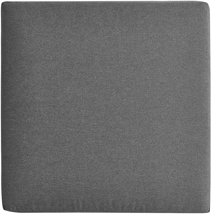 Modway Tahoe Aluminum Ottoman in Gray Charcoal