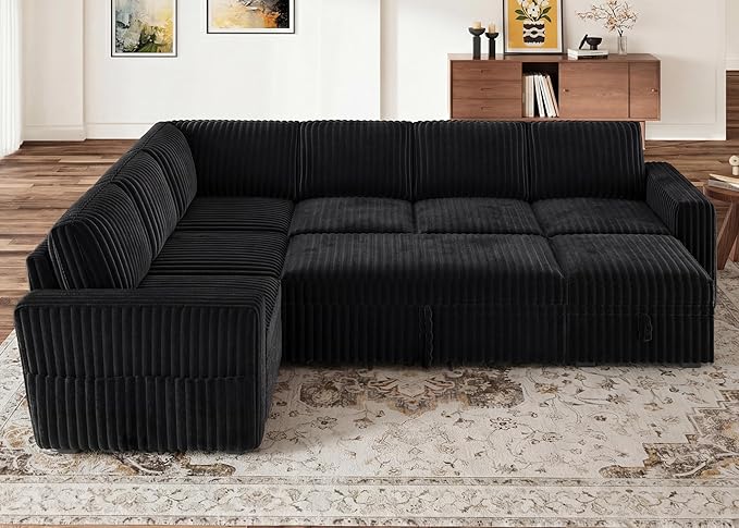 HONBAY Modular Sectional Sleeper Sofa