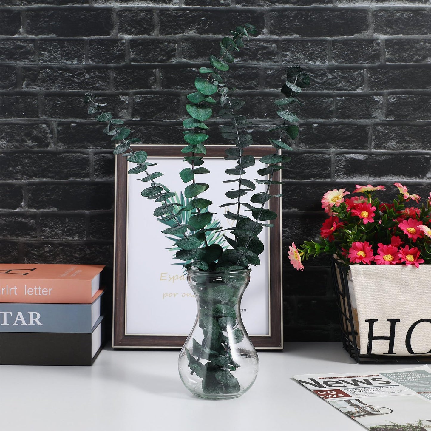 Angoily 4pcs Small Glass Hydroponic Flower Vases for Hyacinth Bulb Growing, Decorative Bud Vases for Home Office Centerpieces and Plant Terrariums
