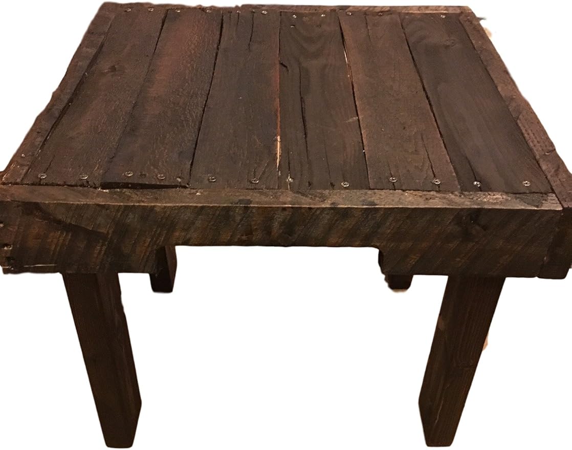 Reclaimed Pallet Wood End Table